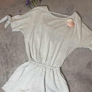 cozy gray romper
